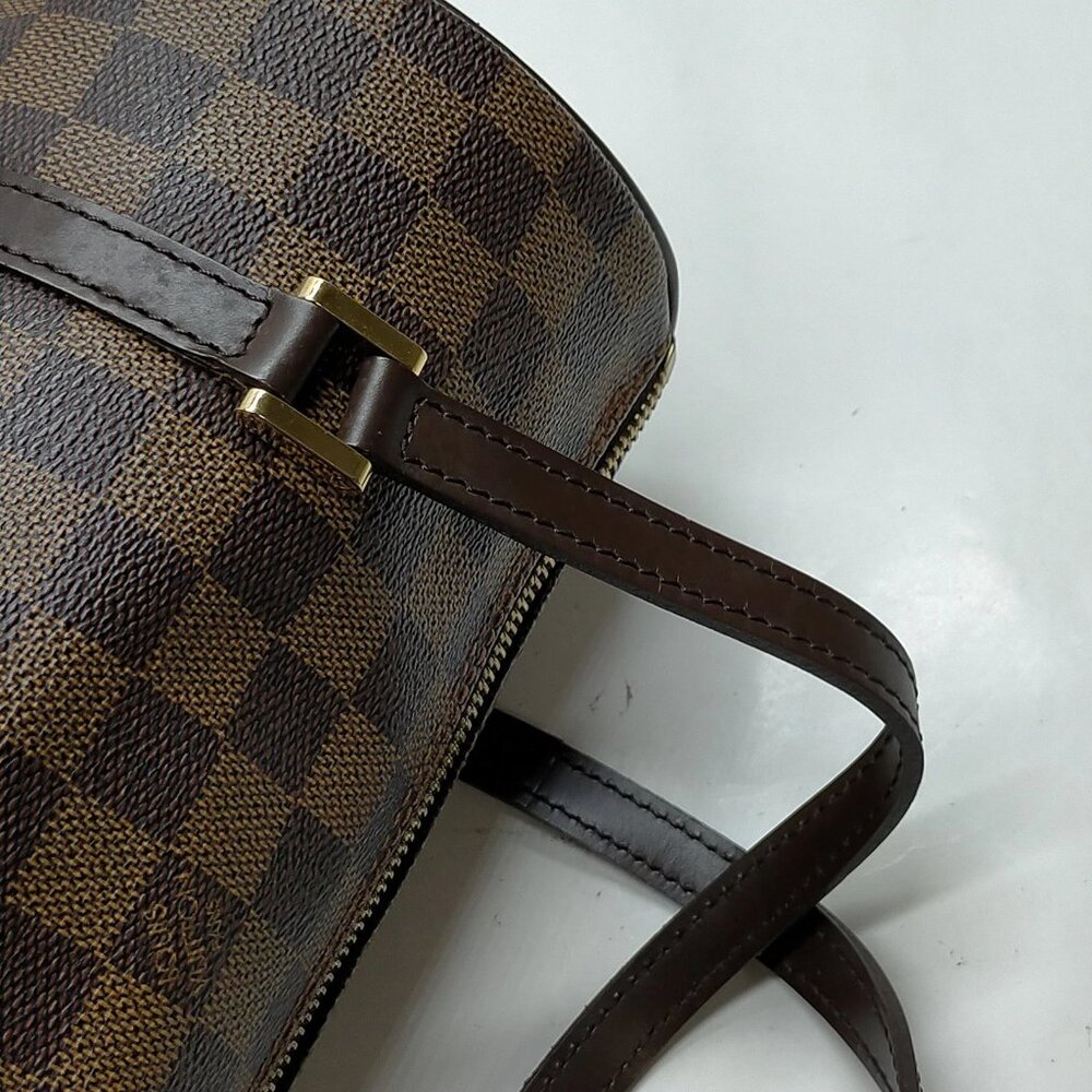Authentic Louis Vuitton Papillon 26 Damier Ebene Barrel Shoulder Bag - Picture 9 of 16